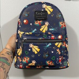 Loungefly Coraline Navy soft tag loungefly